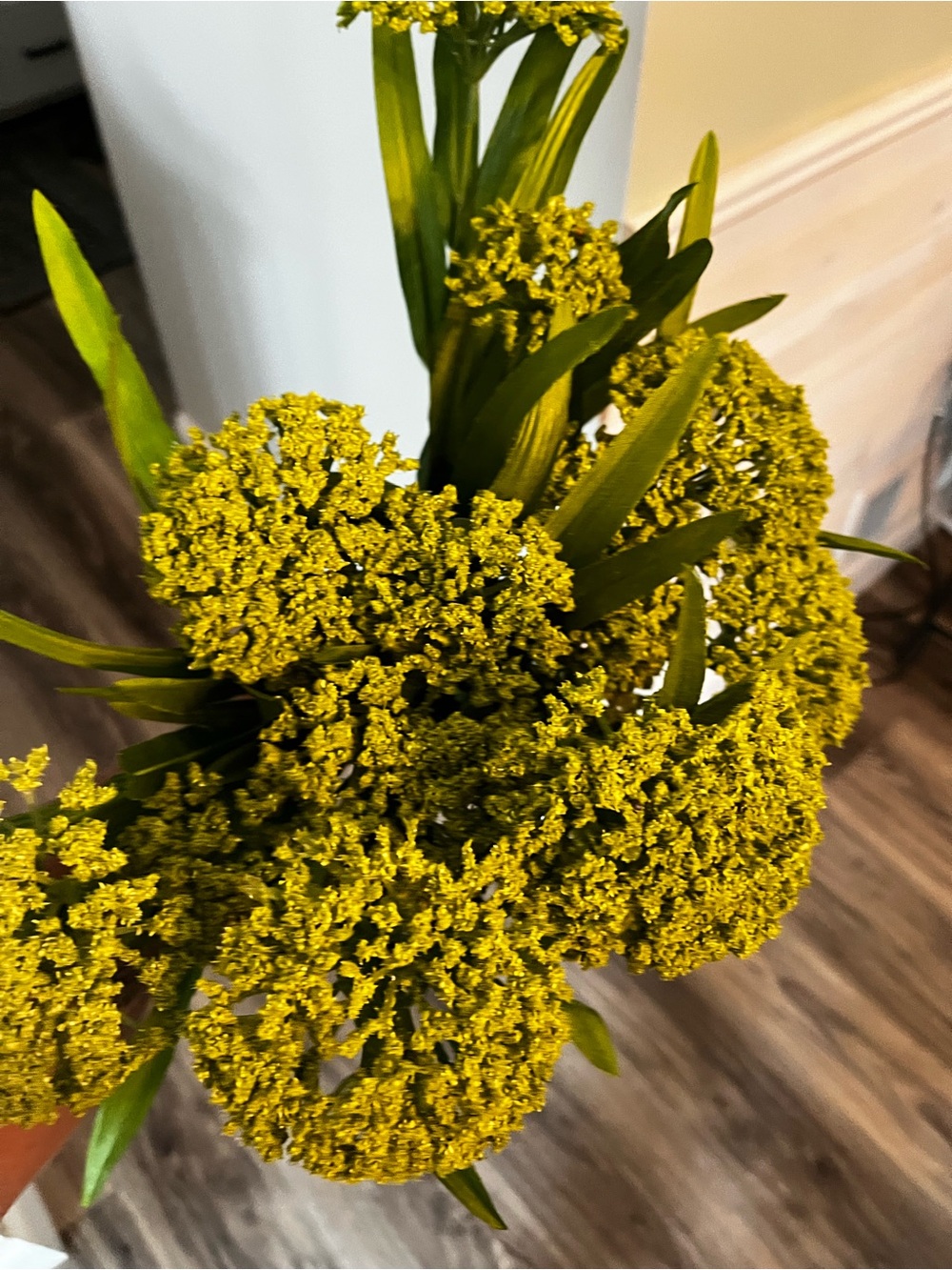 Green Decorative Faux Flowers